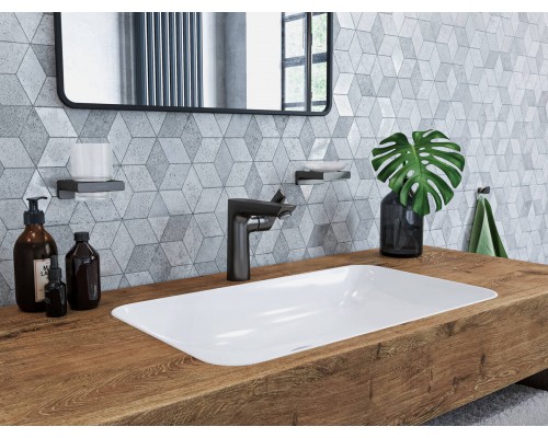 41742670 HG AddStoris крючок матовый черный 41742670