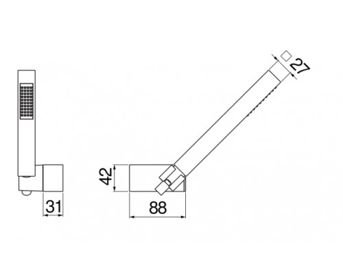 AD146/24CR душевой набор AD146/24CR