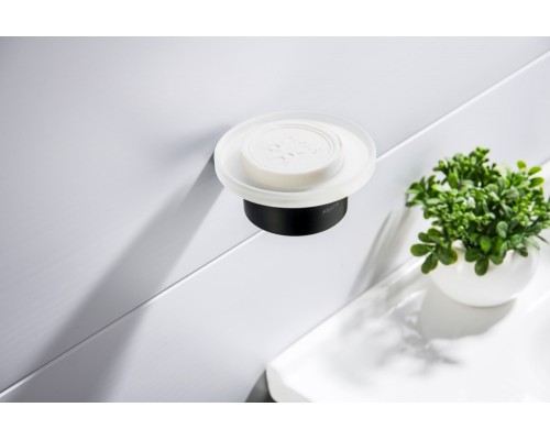 AQ4403MB ЛИРА мыльница, матовый черный AQ4403MB
