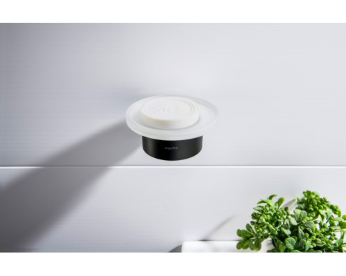 AQ4403MB ЛИРА мыльница, матовый черный AQ4403MB