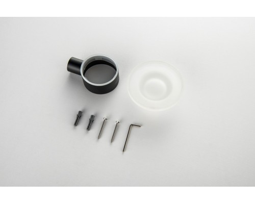 AQ4403MB ЛИРА мыльница, матовый черный AQ4403MB