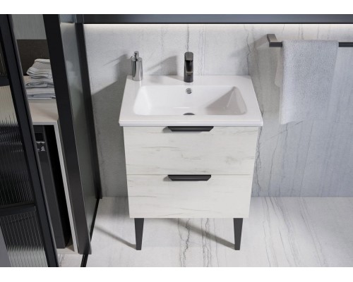 FAMILY 60 Умывальник мебельный, ВКС Белый S1 (WB.FN/Family/60-C/WHT.G/S1) WB.FN/Family/60-C/WHT.G/S1