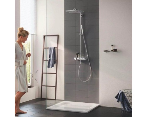 26508LS0 Euphoria SmartControl 310 DUO Cube Душевая система с термостатом, белая луна 26508LS0