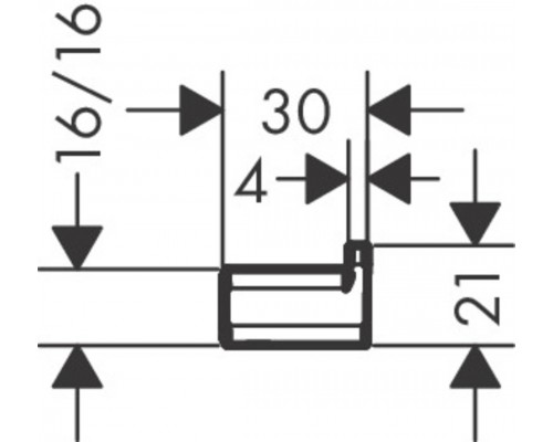 41742670 HG AddStoris крючок матовый черный 41742670