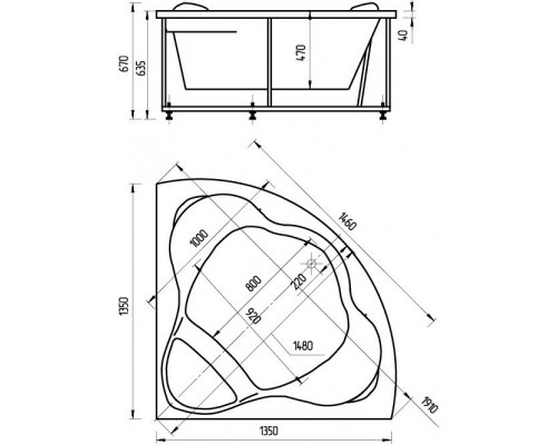 Галатея пустая с фр.экр. GAL135-0000022