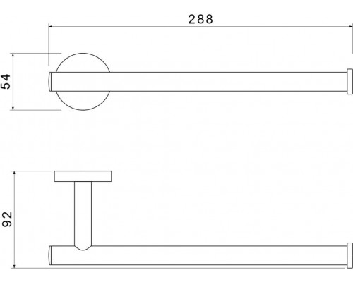 AQ4219CR ОБЕРОН полотенцедержатель AQ4219CR