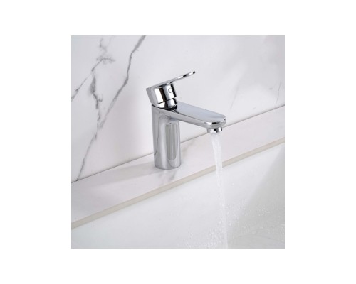 AQ1812CR НИКА смеситель для раковины 90 без донного клапана с гигиеническим ручным душем AQ1812CR