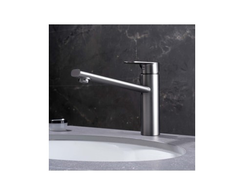 AQ1880BGM НИКА смеситель для кухни, оружейная сталь AQ1880BGM