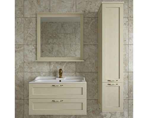 1A1863K0LBPR0 Набор: 1A186301LBPR0 Тумба-умывальник Леон 80 Дуб бежевый/ 1A708031FB010 Раковина Фабиа 800 белая 1A1863K0LBPR0