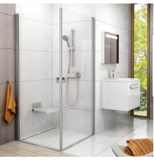 CRV1-100 дверь CHROME для комбинации с дверью или стенкой блестящий+стекло Transparent. 1QVA0C01Z1