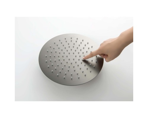 AQ2073BGM круглый верхний душ 2502 мм, оружейная сталь (шлиф. черный хром) AQ2073BGM