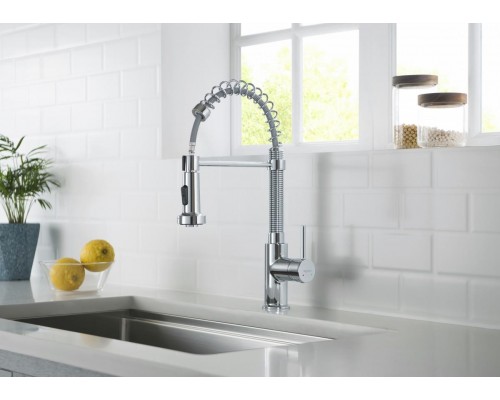 AQ1387CR ЕВРОПА смеситель для кухни 2 jet (профессиональный) AQ1387CR