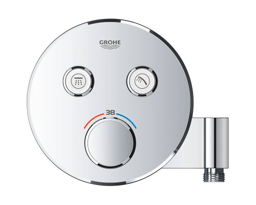 29120000 Grohtherm SmartControl Внешняя часть термостатического смесителя на 2 выхода со встроенным держателем ручного душа, хром 29120000