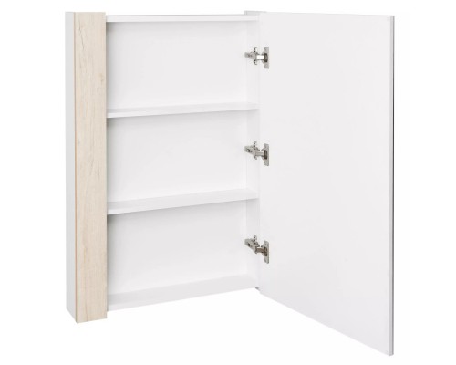 1A257702AHB20 Зеркальный-шкаф Кантри 55 Белый/Дуб Верона 1A257702AHB20