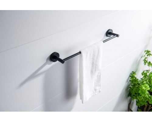 AQ4120MB ЕВРОПА полотенцедержатель 450 мм, матовый черный AQ4120MB