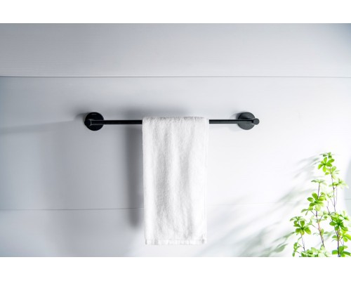 AQ4120MB ЕВРОПА полотенцедержатель 450 мм, матовый черный AQ4120MB