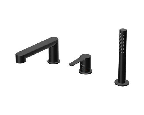 Смеситель врезной каскадный для ванн PU 026.20 черный X070186