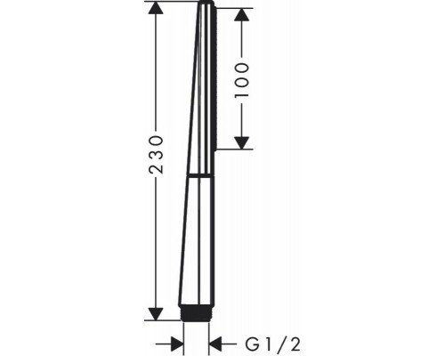 26866000 HG Rainfinity Baton 100 1jet ручной душ 26866000