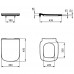 T500301 Ideal Standard i.life B УльтраТонкое сиденье и крышка с функцией плавного закрытия, дюропласт T500301