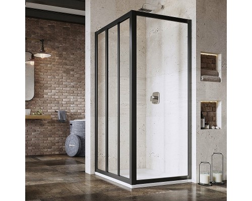 APSS-80 198 черный+Transparentl Supernova душевая стенка 940403R2Z1