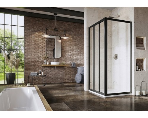 APSS-80 198 черный+Transparentl Supernova душевая стенка 940403R2Z1