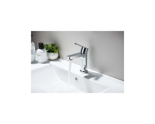 AQ1712CR ЛУГАНО смеситель для раковины 106 с гигиеническим ручным душем AQ1712CR