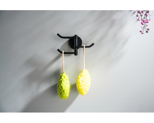 AQ4632MB БЕТТА крючок тройной, матовый черный AQ4632MB