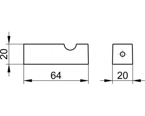 19114010000 EDITION 90 Square Крючок для полотенца, хром 19114010000