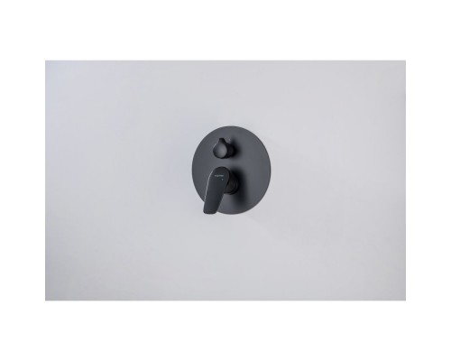 AQ1146MB БЕТТА смеситель для ванны 2 режима (внешняя и скрытая часть), матовый черный AQ1146MB