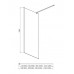 AQ WIW 08020GM Душевая перегородка Walk in с держателем 800x2000 профиль оружейная сталь, стекло прозрачное AQ WIW 08020GM