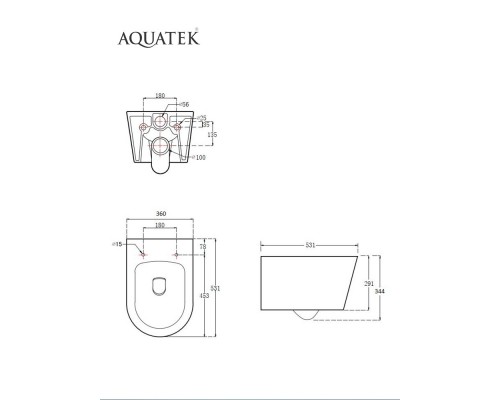 SET AQUATEK ОБЕРОН T-012 4в1 (рама INS-0000017 +крепеж KKI-0000002+ клавиша KDI-0000012+унитаз AQ1365T-00 ОБЕРОН с тонким сиденьем soft-close) SET AQUATEK ОБЕРОН T-012 4в1