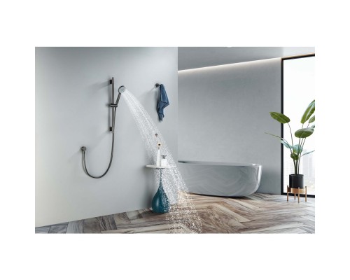 AQ2017BGM БЕТТА душевой гарнитур 3jet 65 см, оружейная сталь (шлиф. черный хром) AQ2017BGM