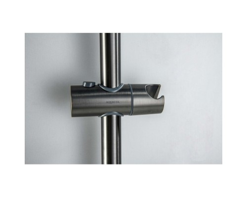 AQ2017BGM БЕТТА душевой гарнитур 3jet 65 см, оружейная сталь (шлиф. черный хром) AQ2017BGM