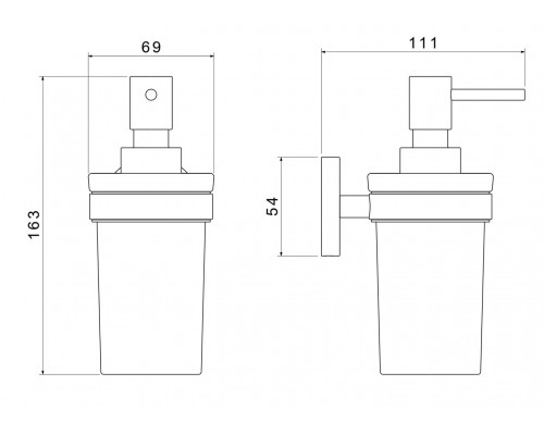 AQ4105BG ЕВРОПА дозатор, шлиф. золото AQ4105BG