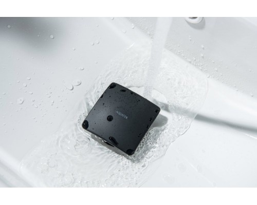 AQ6004MB сливной набор для раковины Push-open с переливом, крышка квадратная, матовый черный AQ6004MB