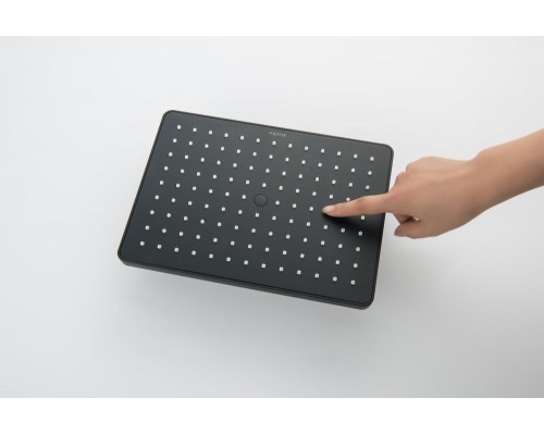 AQ2087MB прямоугольный верхний душ 26018868 мм, матовый черный AQ2087MB