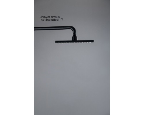 AQ2087MB прямоугольный верхний душ 26018868 мм, матовый черный AQ2087MB