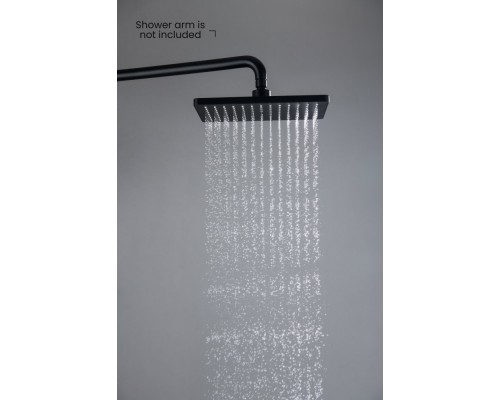 AQ2087MB прямоугольный верхний душ 26018868 мм, матовый черный AQ2087MB