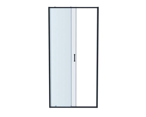AQ ARI RA 10020GM Душевая дверь двухэлементная, раздвижная1000x2000 профиль оружейная сталь, стекло прозрачное AQ ARI RA 10020GM