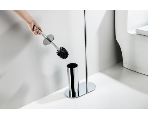 AQ4231CR ОБЕРОН держатель туалетной бумаги с ершиком напольный AQ4231CR