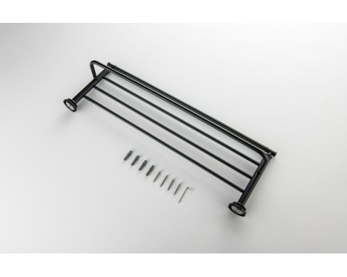 AQ4515MB КЛАССИК полка для полотенец, матовый черный AQ4515MB