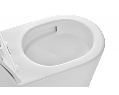 AQ1363WT-00 ОБЕРОН Унитаз подвесной безободковый tornado 531360344мм, тонкое сиденье с механизмом плавного закрывания, крепеж AQ1363WT-00