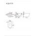 AQ1363WT-00 ОБЕРОН Унитаз подвесной безободковый tornado 531360344мм, тонкое сиденье с механизмом плавного закрывания, крепеж AQ1363WT-00
