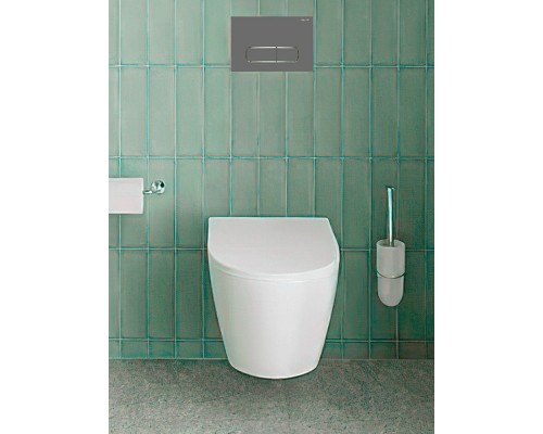 AQ1363WT-00 ОБЕРОН Унитаз подвесной безободковый tornado 531360344мм, тонкое сиденье с механизмом плавного закрывания, крепеж AQ1363WT-00