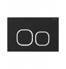 KDI-0000059(BD) Панель смыва Черный матовый ободок хром (клавиши квадрат), 162244 мм KDI-0000059