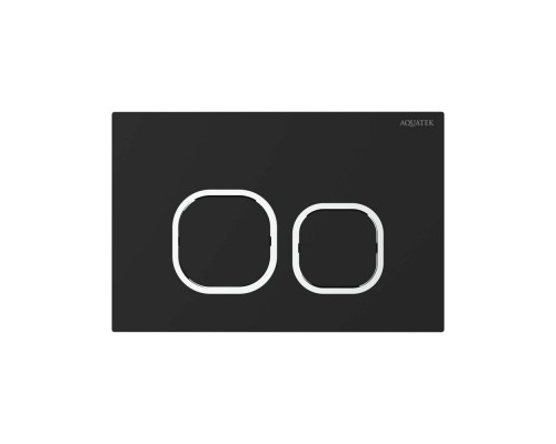 KDI-0000059(BD) Панель смыва Черный матовый ободок хром (клавиши квадрат), 162244 мм KDI-0000059