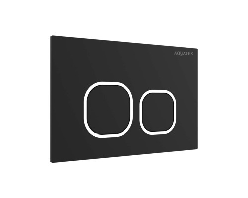 KDI-0000059(BD) Панель смыва Черный матовый ободок хром (клавиши квадрат), 162244 мм KDI-0000059