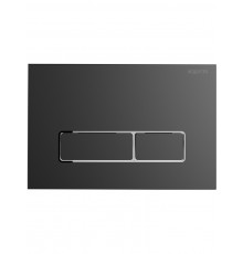 KDI-0000065(HC-1) Панель смыва Оружейная сталь матовая ободок хром (клавиши прямоугольные), 162244 мм KDI-0000065