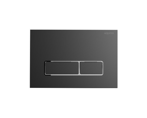 KDI-0000065(HC-1) Панель смыва Оружейная сталь матовая ободок хром (клавиши прямоугольные), 162244 мм KDI-0000065