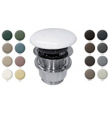 Донный клапан, CIELO, 1 1/4, диаметр, мм-72, универсальный, цвет-хром/Avena